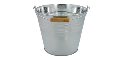 12 litre Galvanised Steel Bucket