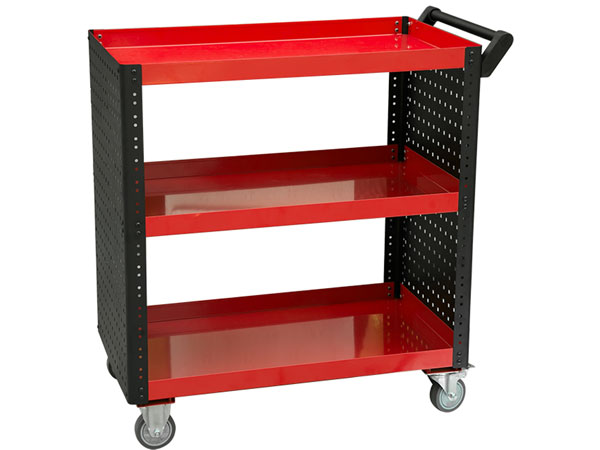 Utility Tool Cart with 3 Shelves