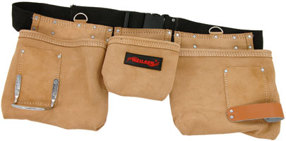 5 Pocket Leather Tool Belt 