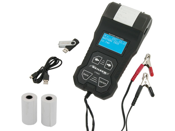 Battery Tester with Integral Printer